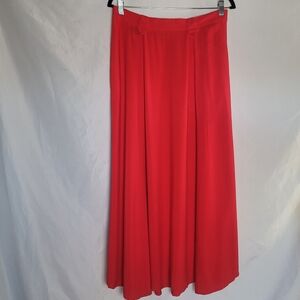 Romantic Holiday Red Maxi Skirt Valentines Christmas Read For Size